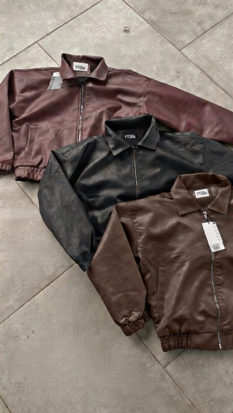 Chaqueta cuero + falda y top