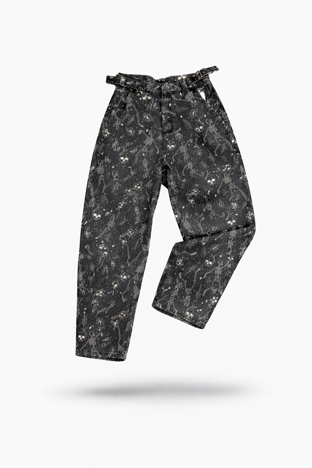 Pantalon Baggy Jean Esqueleto