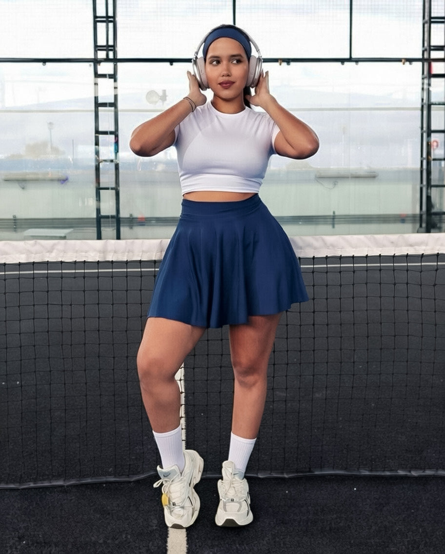 Falda Short deportivo + blusa básica