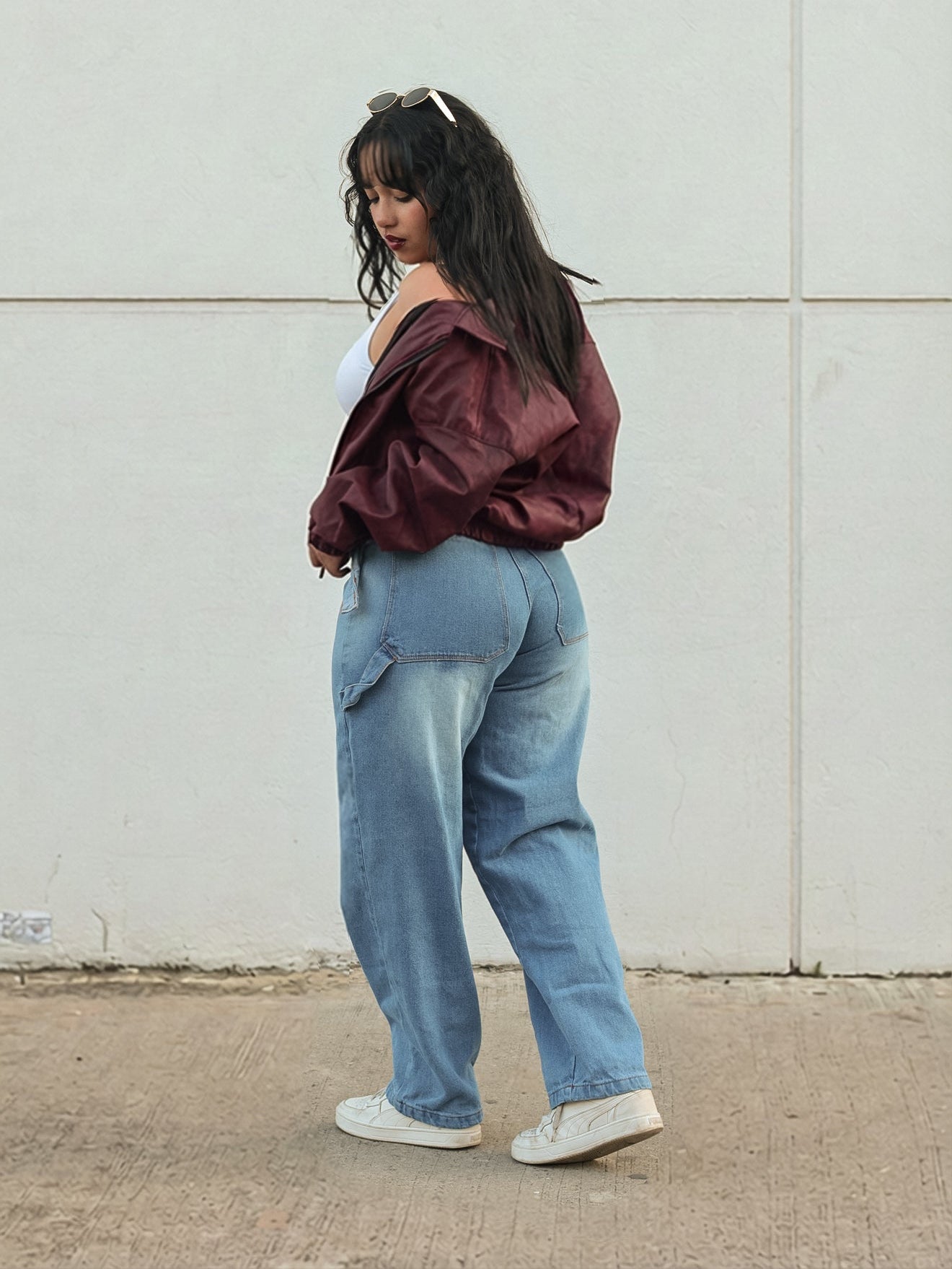 Combo jeans + chaqueta + body