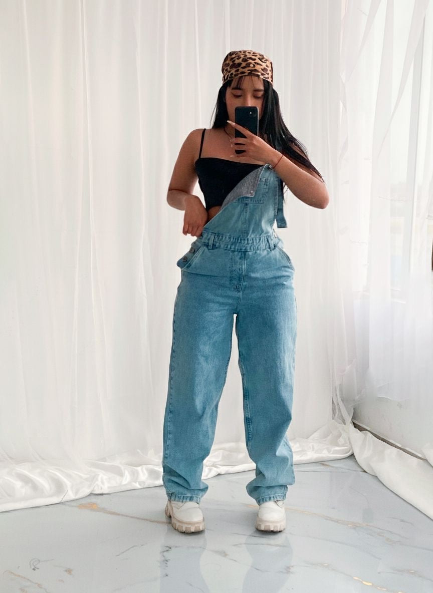 Combo overol + crop top