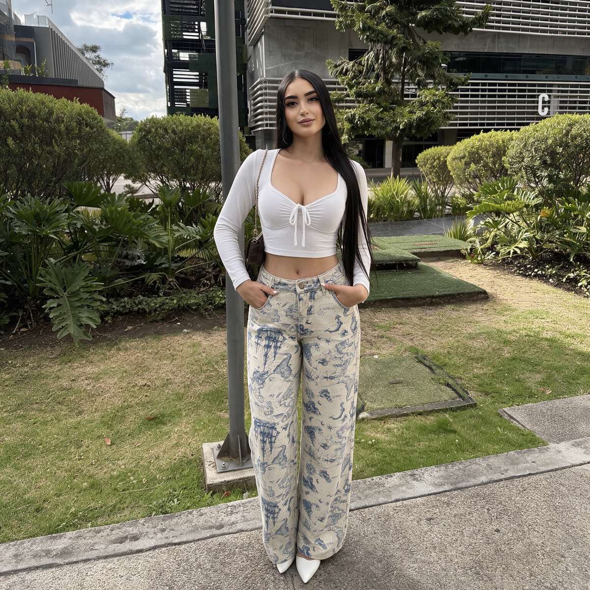 Combo Jean circo + blusa