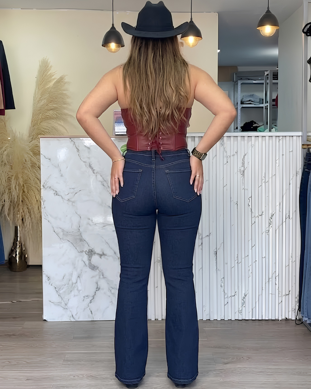 Combo Jean bota campana + Corset