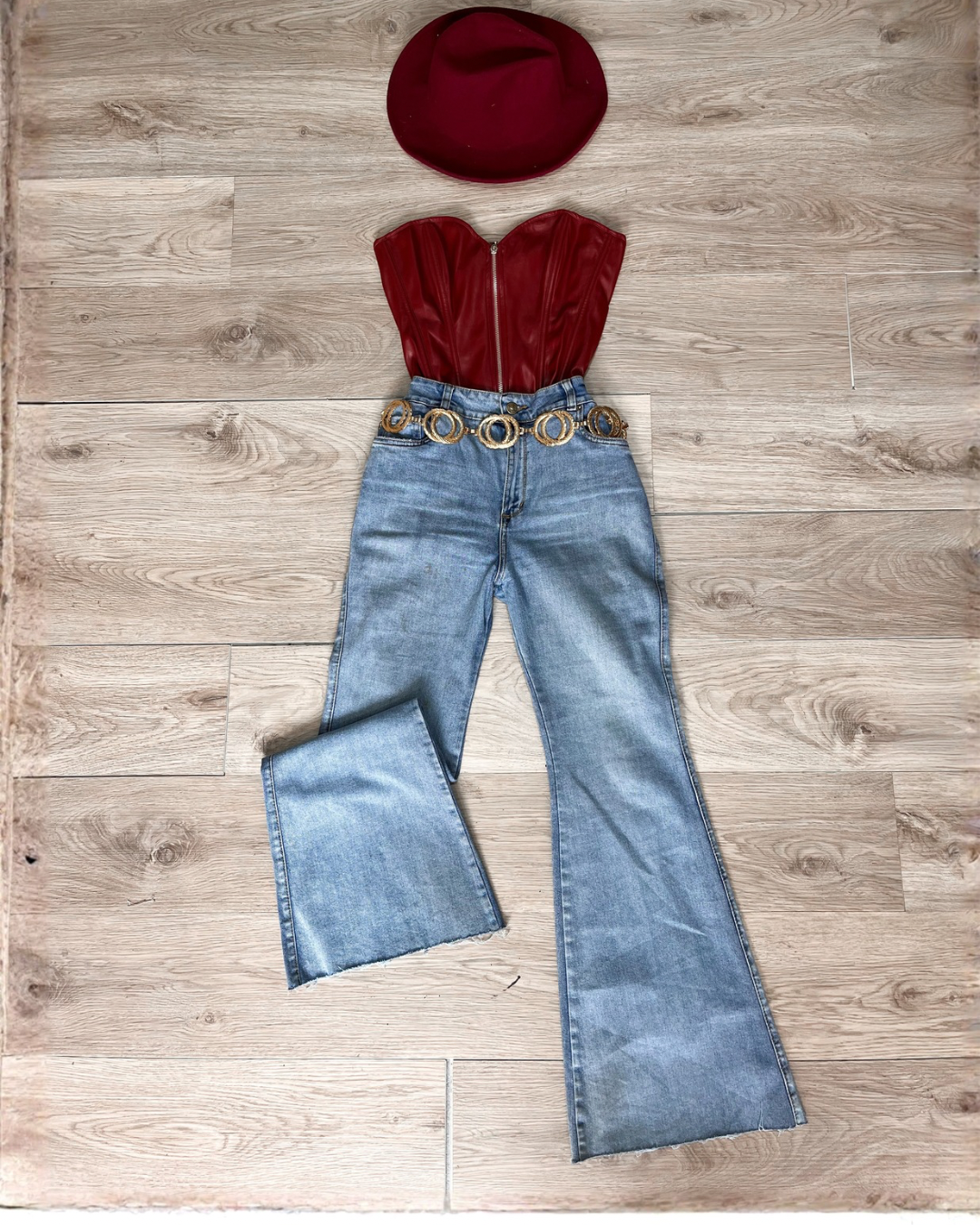 Combo Jean bota campana + Corset