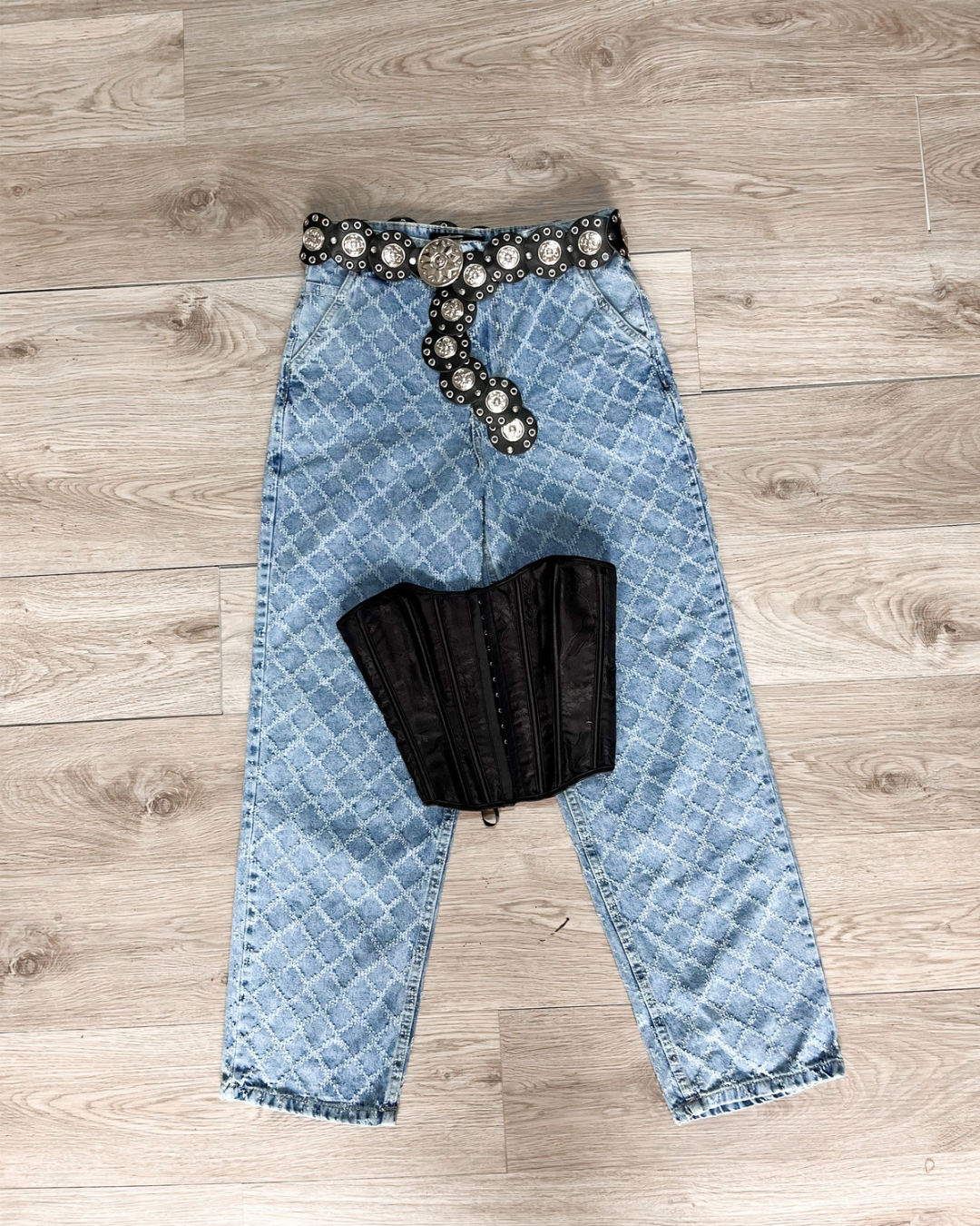 Combo Jean rombos + Corset