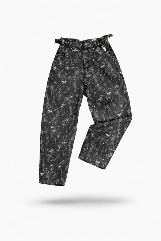 Pantalon Baggy Jean Esqueleto