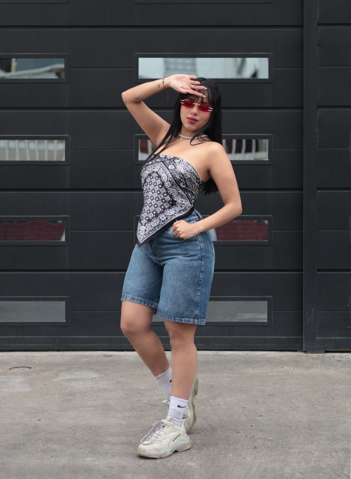 Combo bermuda + pañoleta