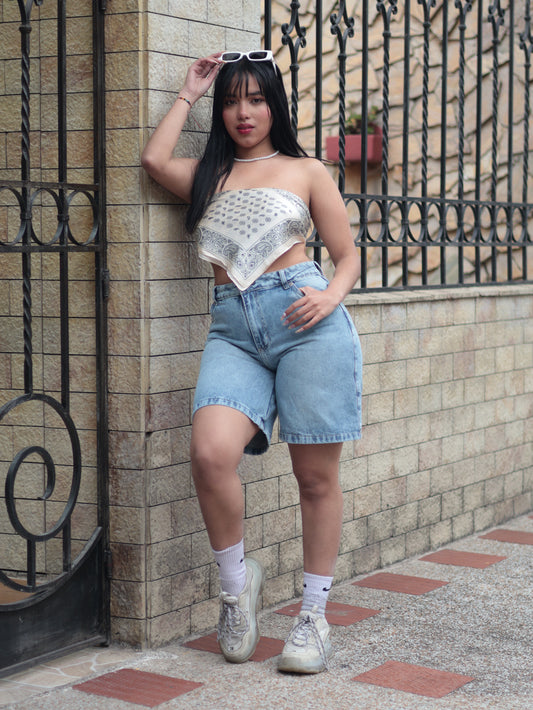 Combo bermuda + pañoleta