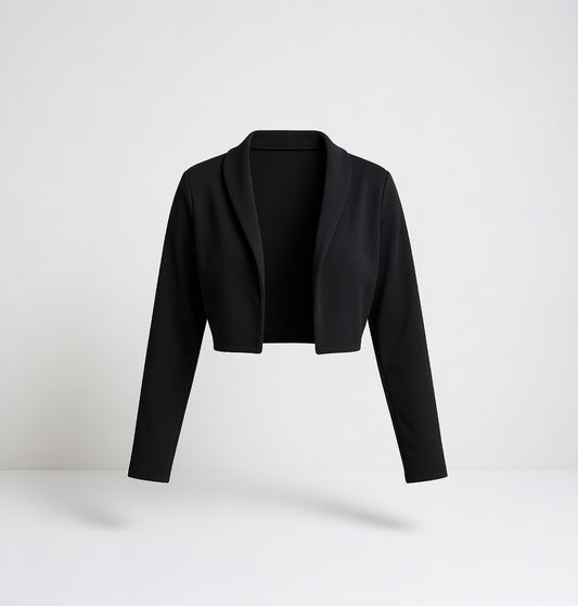 Blazer corto cuello smokin