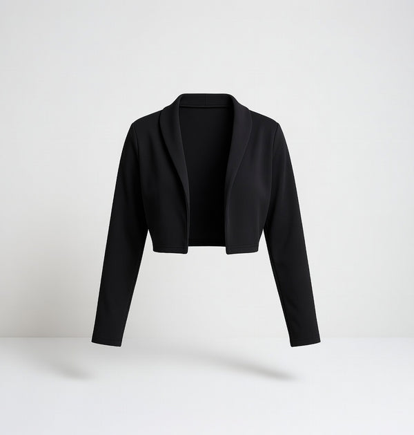 Blazer corto cuello smokin
