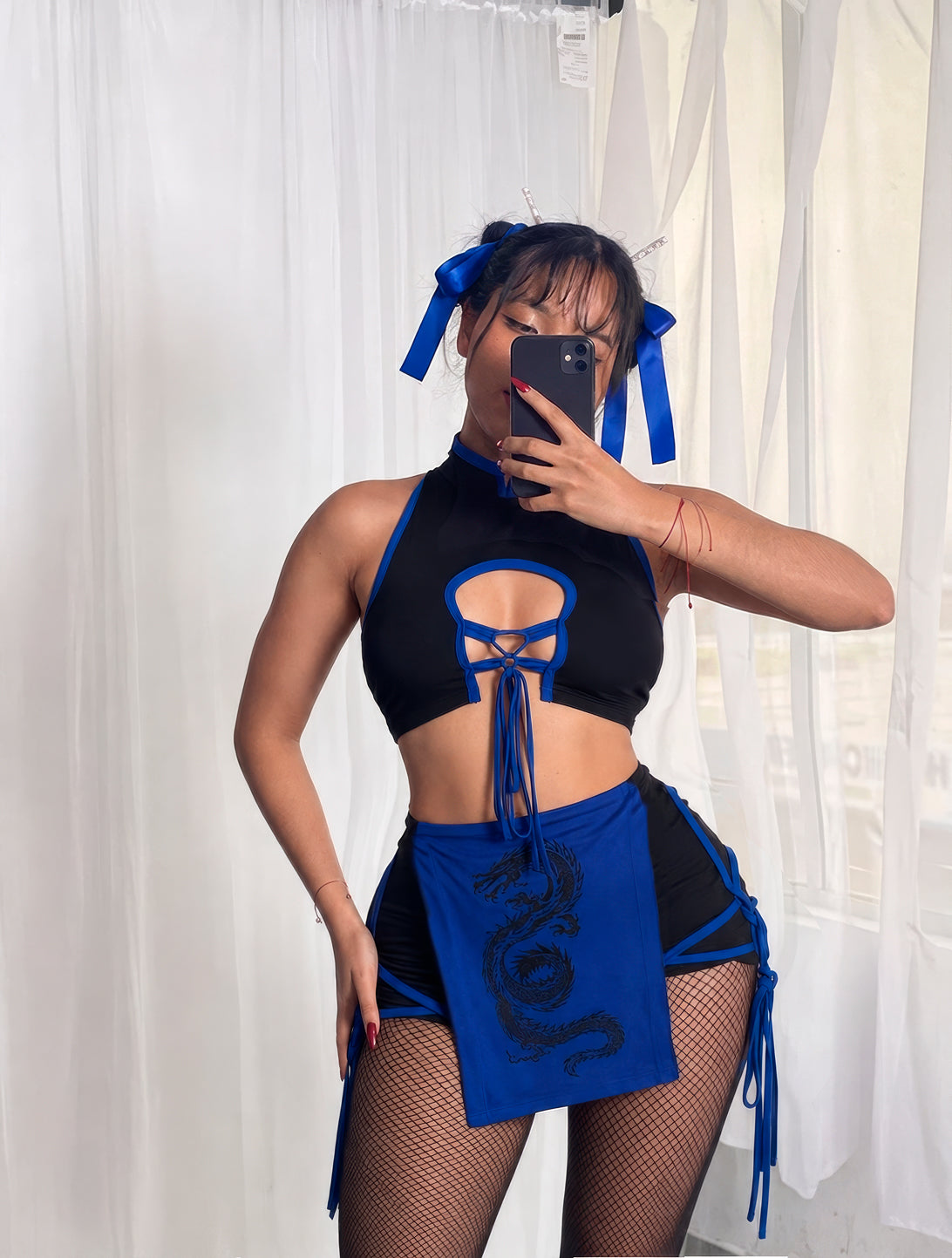 Disfraz Corto Azul